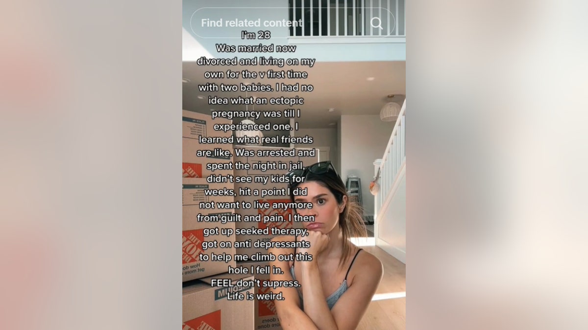 Скриншот видеоролика Тейлор Фрэнки Пол в TikTok, рассказывающего о ее жизни